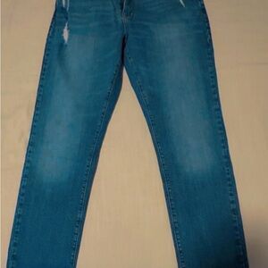 True Craft Men's Distressed Blue Jeans